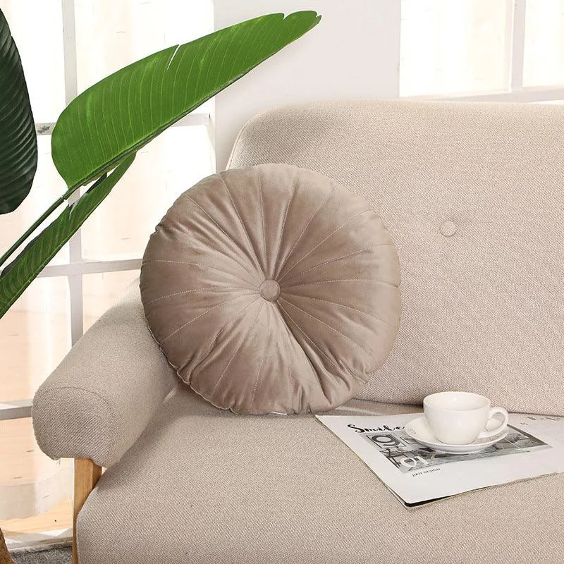 Classic Round Velvet Seat Cushion -  - #tag1#