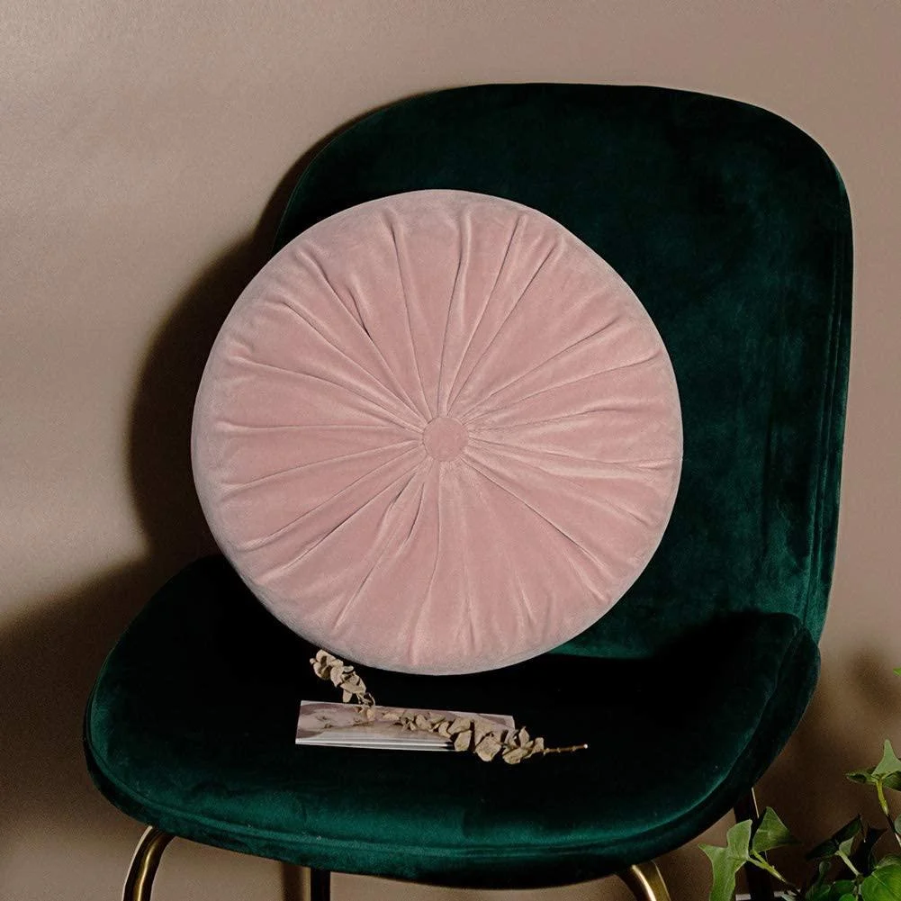 Classic Round Velvet Seat Cushion -  - #tag1#
