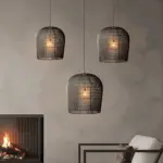 Classic Simple Rattan Pendant Lamp tag1