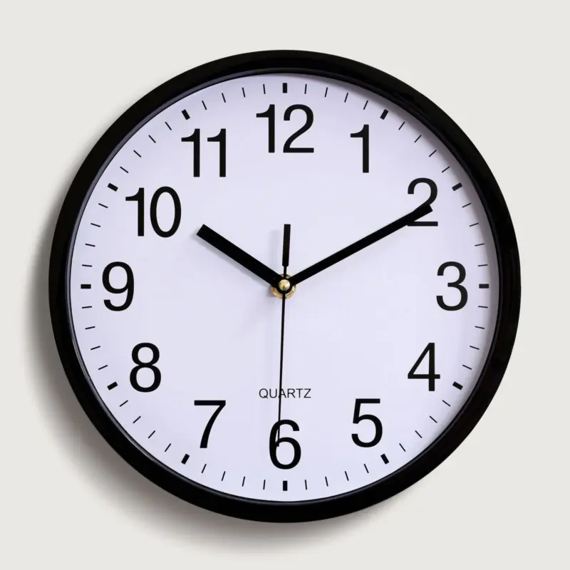 Classroom Nursery Silent Wall Clock 10 Inches