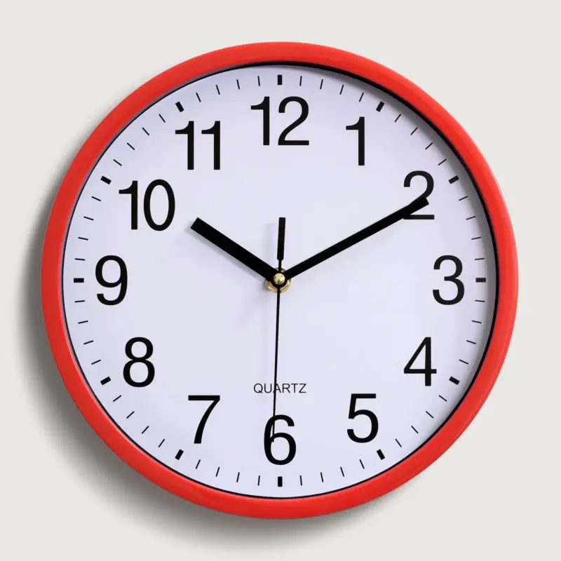 Classroom Nursery Silent Wall Clock 10 Inches