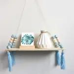 Claudia Twine Wooden Wall Shelf Rack tag1