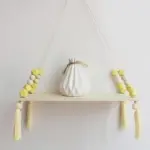 Claudia Twine Wooden Wall Shelf Rack tag1