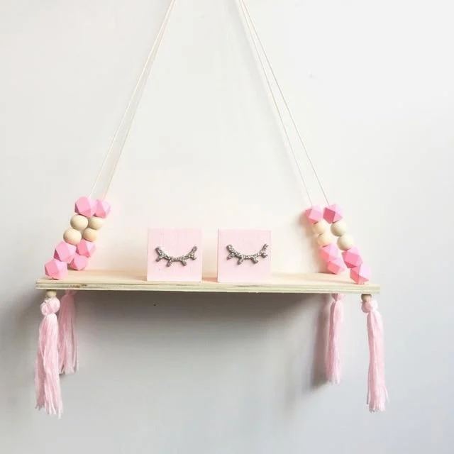 Claudia - Twine Wooden Wall Shelf Rack -  - #tag1#