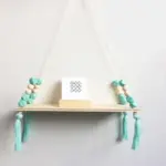 Claudia Twine Wooden Wall Shelf Rack tag1