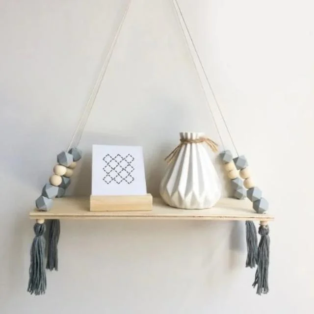Claudia - Twine Wooden Wall Shelf Rack -  - #tag1#