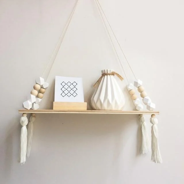 Claudia - Twine Wooden Wall Shelf Rack -  - #tag1#
