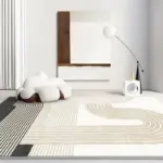 Clean Japanese Style Carpet Living Room Rug Decoration Bedroom Fluffy Plush for Sofa