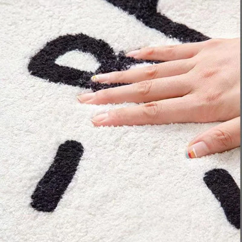 Clean Japanese Style Carpet Living Room Rug Decoration Bedroom Fluffy Plush for Sofa -