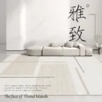 Clean Japanese Style Carpet Living Room Rug Decoration Bedroom Fluffy Plush for Sofa