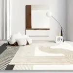 Clean Japanese Style Carpet Living Room Rug Decoration Bedroom Fluffy Plush for Sofa