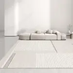Clean Japanese Style Carpet Living Room Rug Decoration Bedroom Fluffy Plush for Sofa