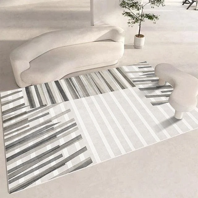 Clean Japanese Style Carpet Living Room Rug Decoration Bedroom Fluffy Plush for Sofa -