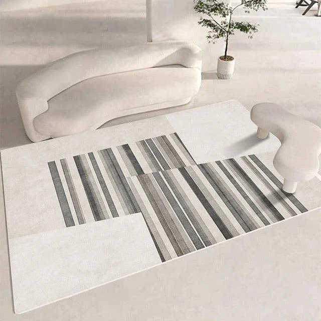 Clean Japanese Style Carpet Living Room Rug Decoration Bedroom Fluffy Plush for Sofa -