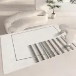 Clean Japanese Style Carpet Living Room Rug Decoration Bedroom Fluffy Plush for Sofa