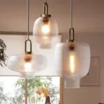 Clear Frosted Glass Pendant Lamp for Kitchen tag1