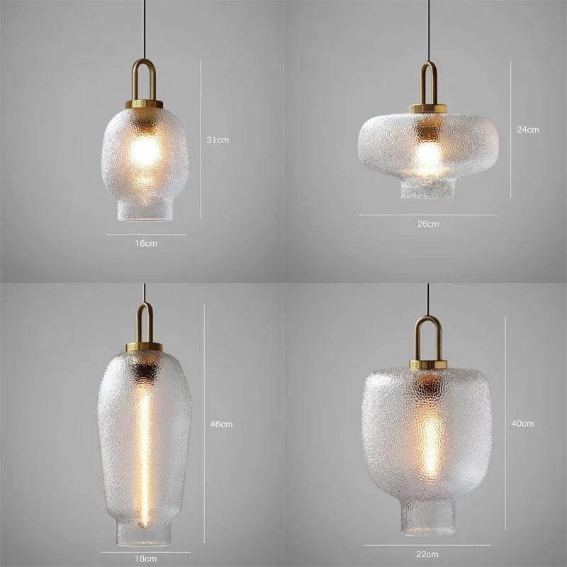 Clear Frosted Glass Pendant Lamp for Kitchen -  - #tag1#