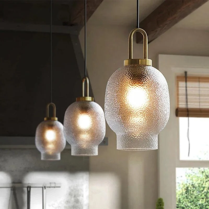 Clear Frosted Glass Pendant Lamp for Kitchen -  - #tag1#