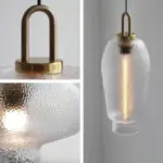 Clear Frosted Glass Pendant Lamp for Kitchen tag1
