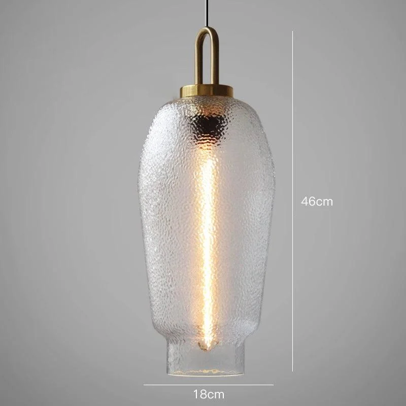 Clear Frosted Glass Pendant Lamp for Kitchen -  - #tag1#