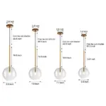 Clear Glass Ball Pendant Lamp tag1