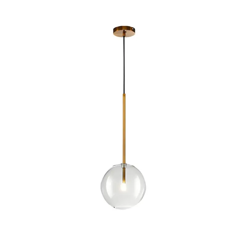 Clear Glass Ball Pendant Lamp tag1
