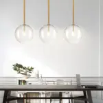 Clear Glass Ball Pendant Lamp tag1