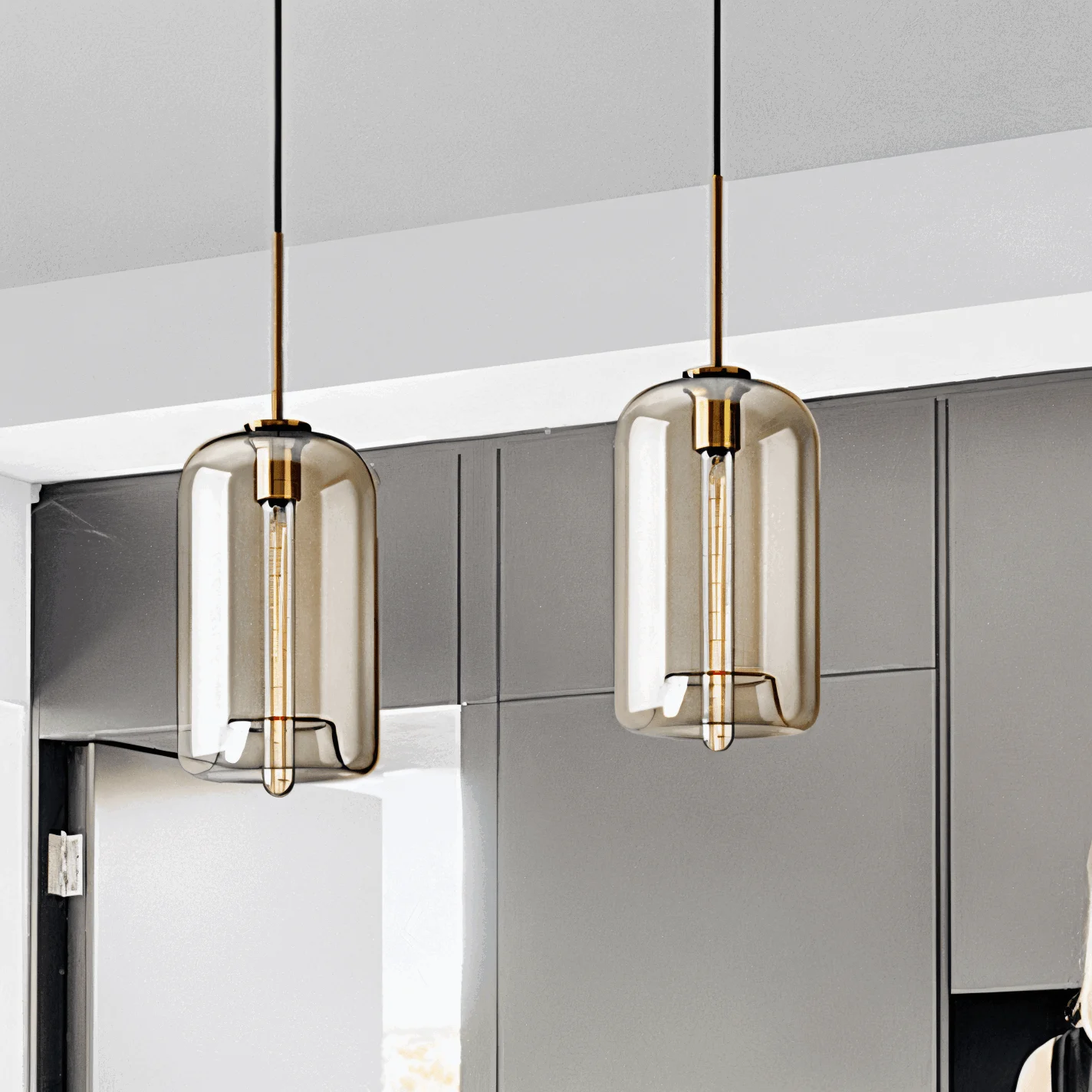 Clear Pearl Pendant Light - Industrial Loft Glass Ceiling Light -  - #tag1#