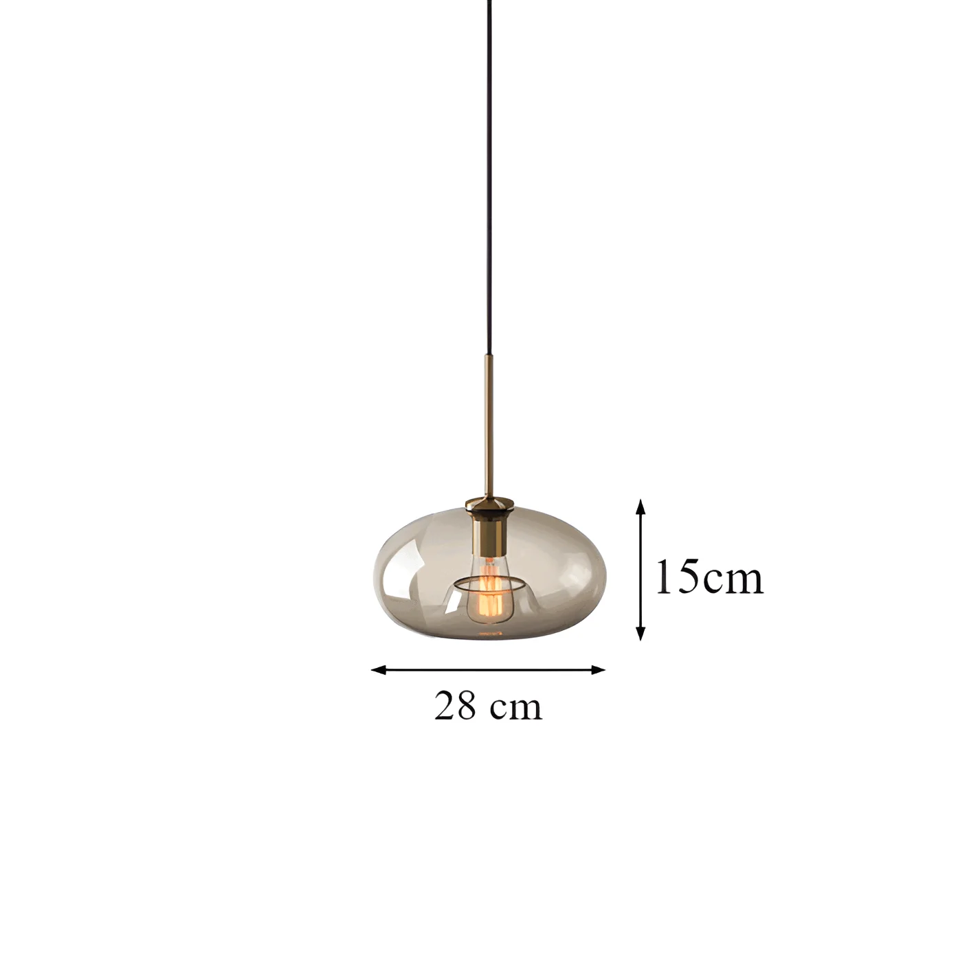 Clear Pearl Pendant Light - Industrial Loft Glass Ceiling Light -  - #tag1#