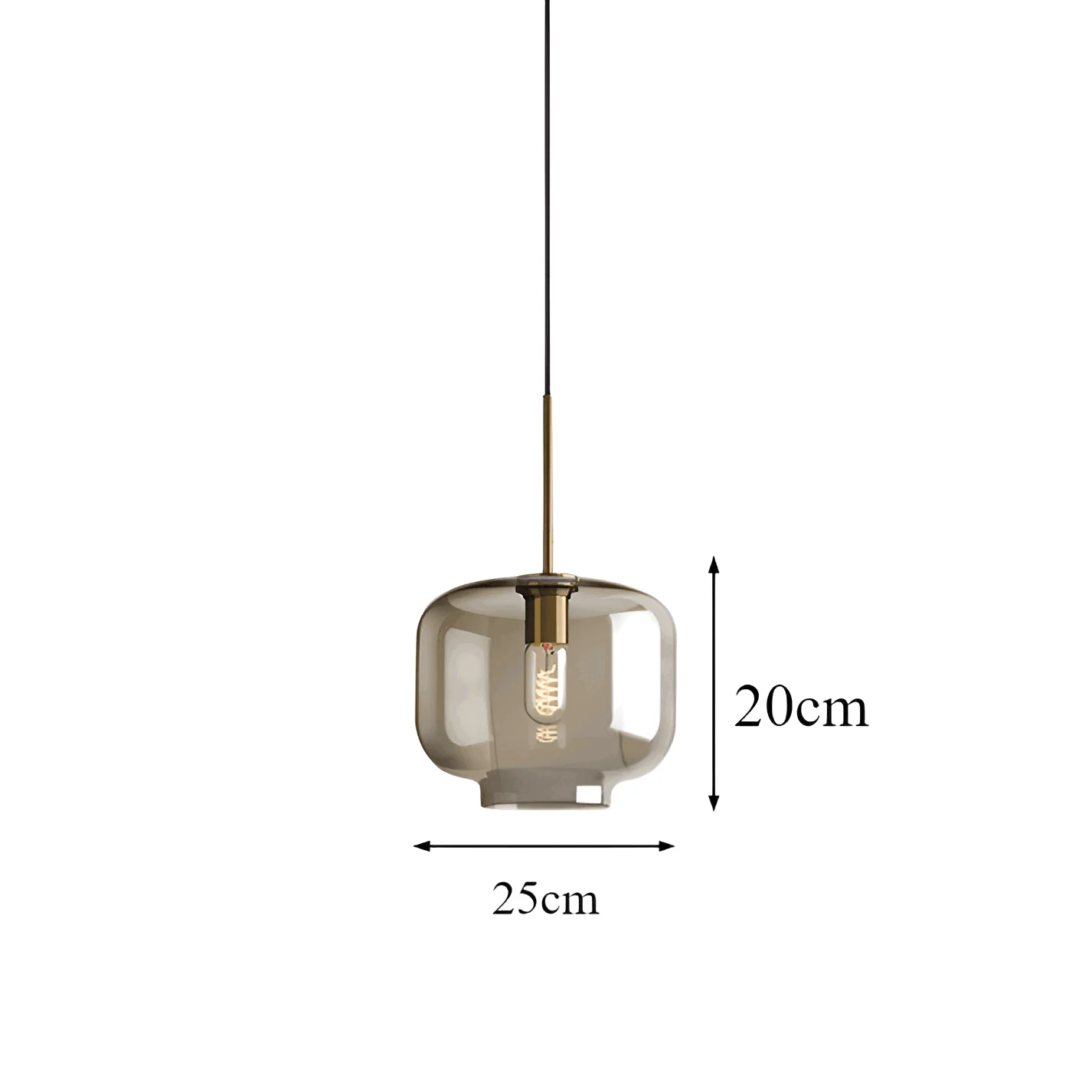 Clear Pearl Pendant Light - Industrial Loft Glass Ceiling Light -  - #tag1#