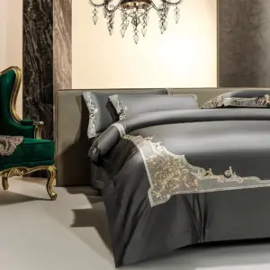 Homeko Grey Luxury Egyptian Cotton Bedding Set