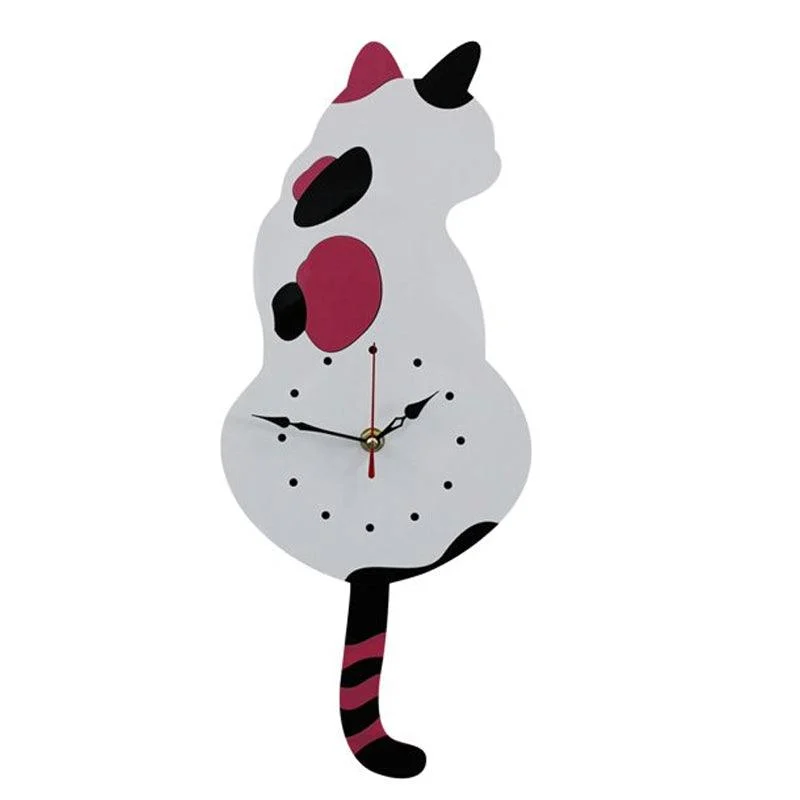 Clock - MeowClock - Cute Cat Design - Silent Tail Wave -  - #tag1#