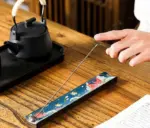 Cloisonne Blue Ceramic Incense Stick Holder