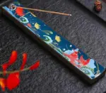 Cloisonne Blue Ceramic Incense Stick Holder
