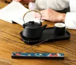 Cloisonne Blue Ceramic Incense Stick Holder