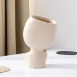 Closed Eyes Face Planter Pot