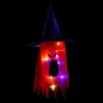 Cloth Art Ghost Halloween String Lights tag1