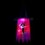 Cloth Art Ghost Halloween String Lights tag1