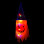 Cloth Art Ghost Halloween String Lights tag1