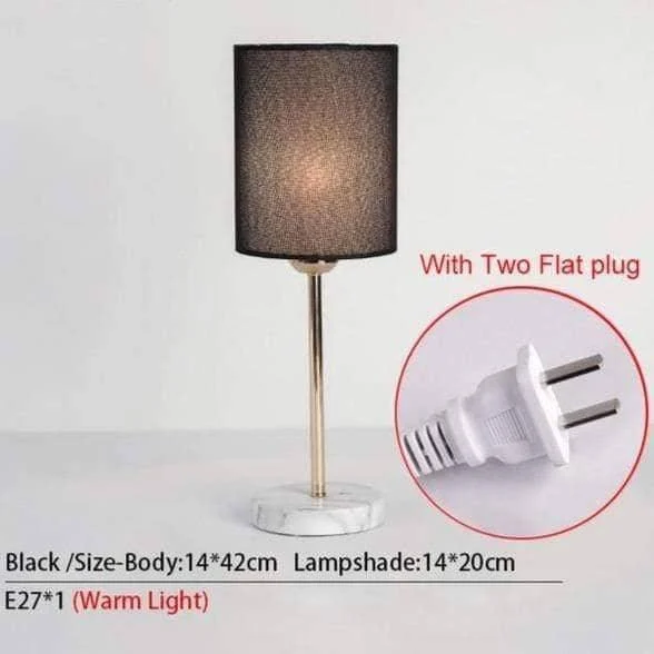 Cloth Lampshade Side Table Lamp - Cozy & Soft Lighting for Your Space -