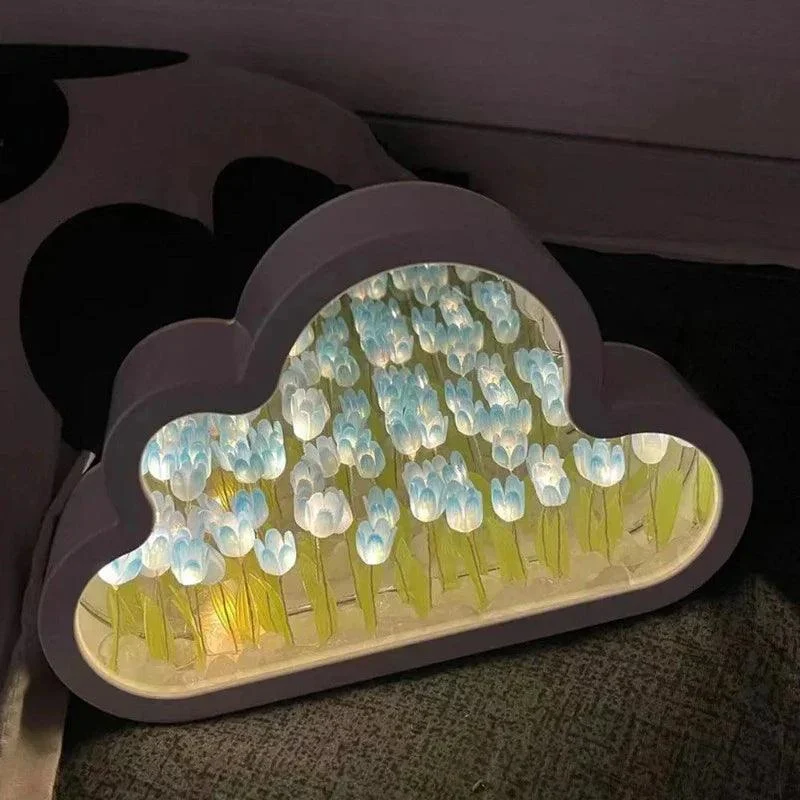 Cloud Tulip Night Lights Diy Materiaal Pakket Handgemaakt Cloud Tulpen Bloemen Lamp Valentines Dag Geschenken Huisdecoratie