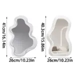 Cloud shaped Mirror CloudMirror Wall Mirror 41x26cm tag1