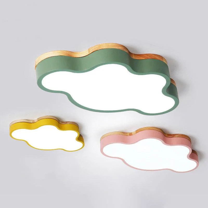 CloudLight – Acrylic Cloud LED Ceiling Lamp with Wooden Canopy -  - #tag1#
