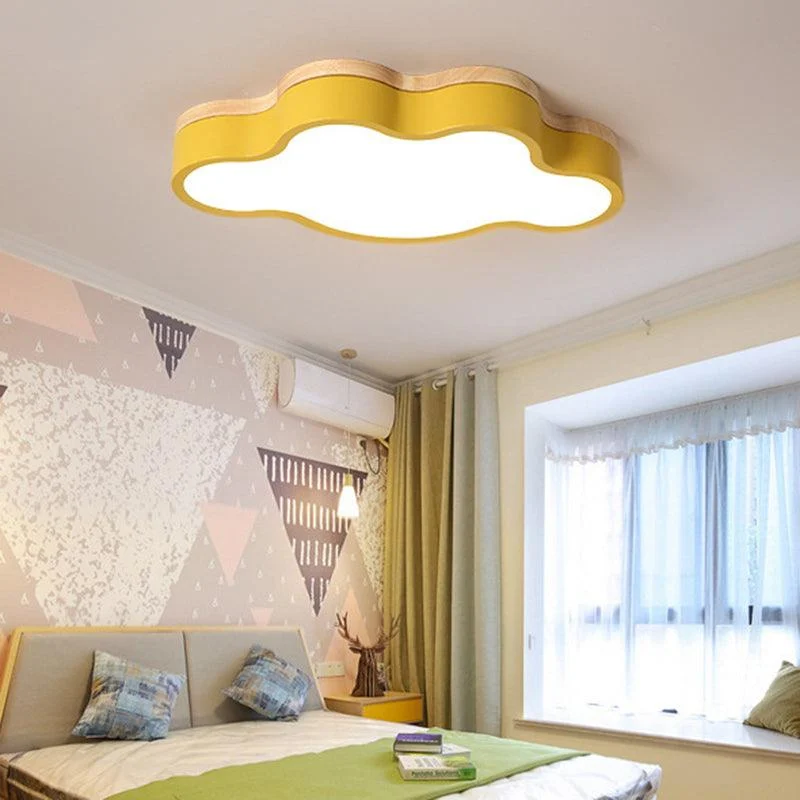 CloudLight – Acrylic Cloud LED Ceiling Lamp with Wooden Canopy -  - #tag1#