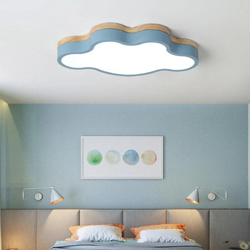 CloudLight – Acrylic Cloud LED Ceiling Lamp with Wooden Canopy -  - #tag1#