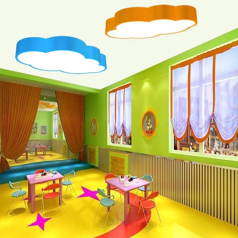 Cloud Ceiling - Children's Room LED Ceiling Lamp in Red/Yellow/Blue -  - #tag1#