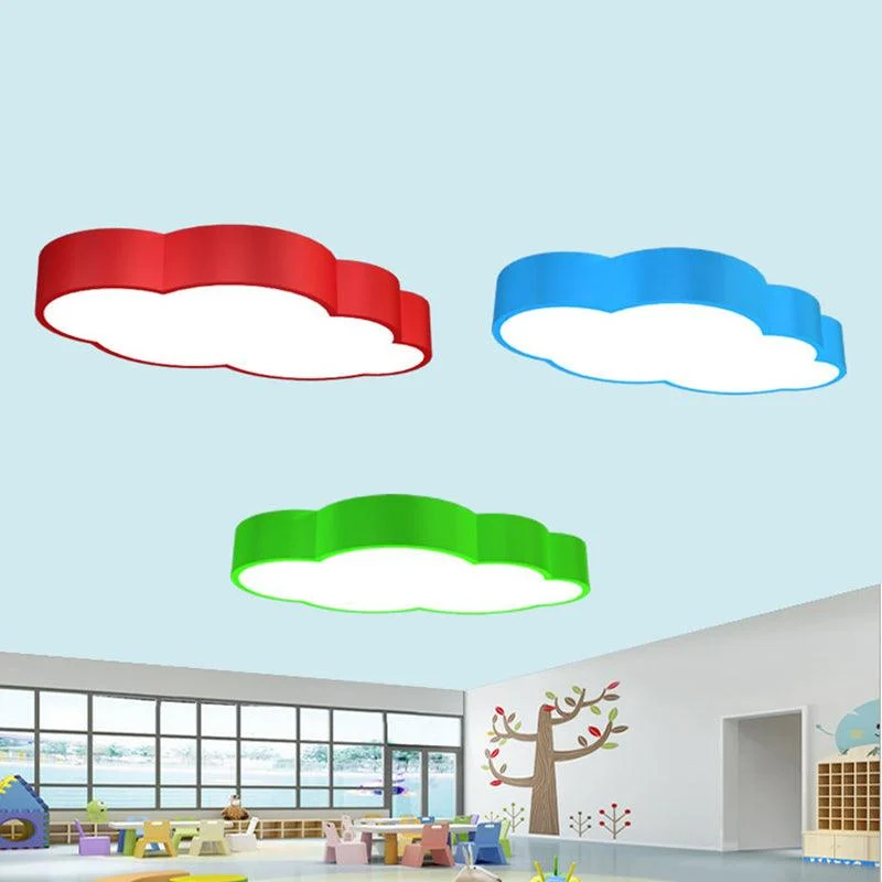 Cloud Ceiling - Children's Room LED Ceiling Lamp in Red/Yellow/Blue -  - #tag1#