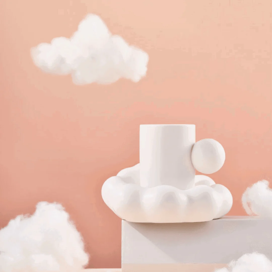 Cloud Design Ceramic Mug -