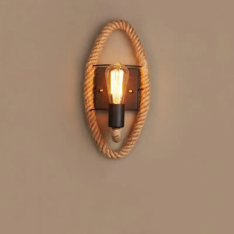 Clove Round Rope Wrap Wall Lamp tag1