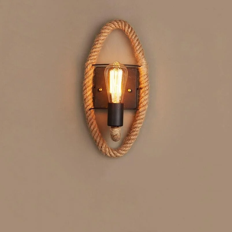 Clove - Round Rope Wrap Wall Lamp -  - #tag1#